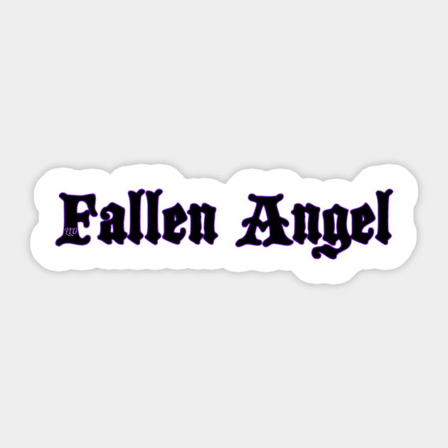 Fallen Angel Sticker by LittleLuxuriesDesigns